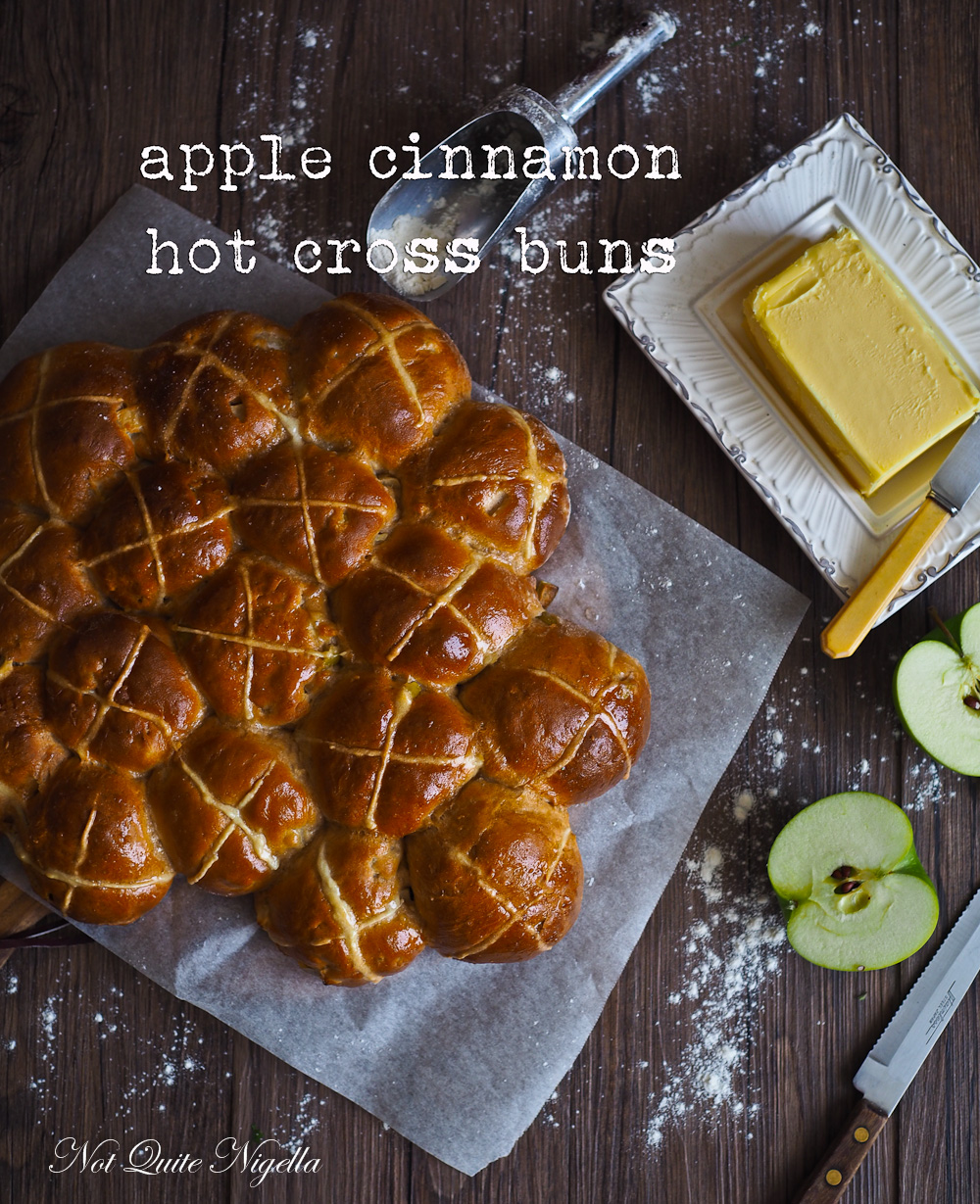 Apple & Cinnamon Hot Cross Buns Not Quite Nigella