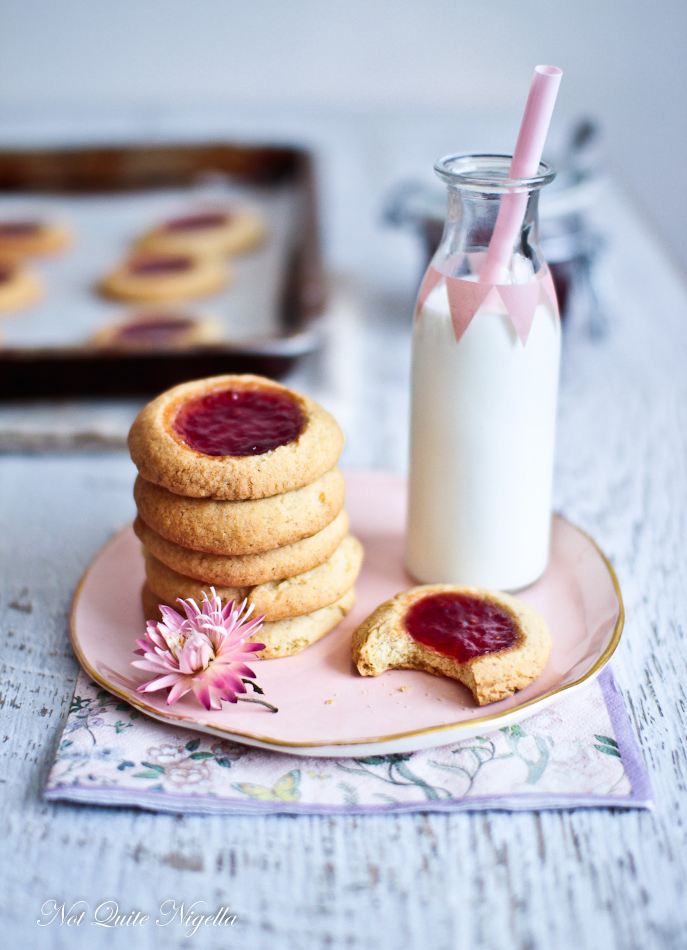 Jam Drop Cookies Biscuits Not Quite Nigella