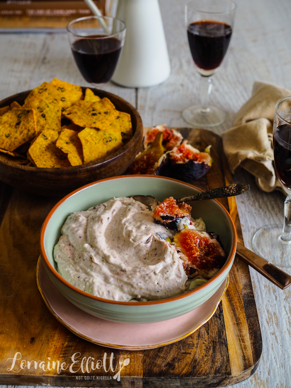 Fig & Blue Cheese Dip Not Quite Nigella