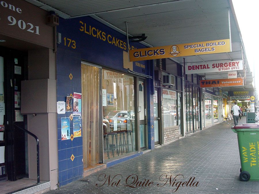 Glick's cakes & bagels at Bondi Not Quite Nigella