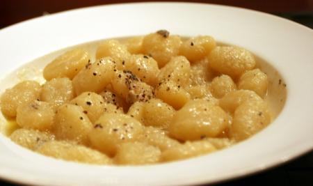 Blue cheese gnocchi