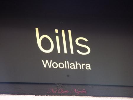 Bills at Woollahra