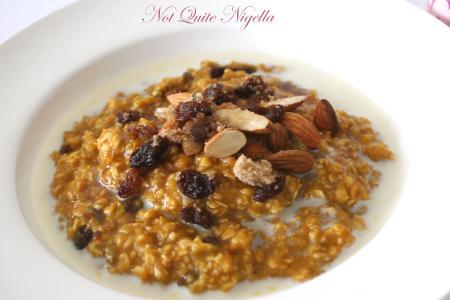 Oatmeal with pumpkin or sweet potato from Deceptively Delicious