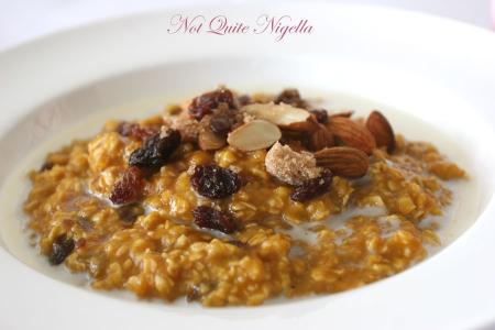 Oatmeal with pumpkin or sweet potato from Deceptively Delicious