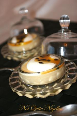 Passionfruit & white chocolate mousse