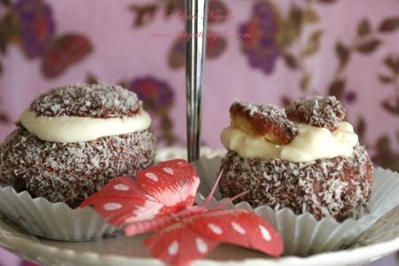 Lamington Angel cupcakes
