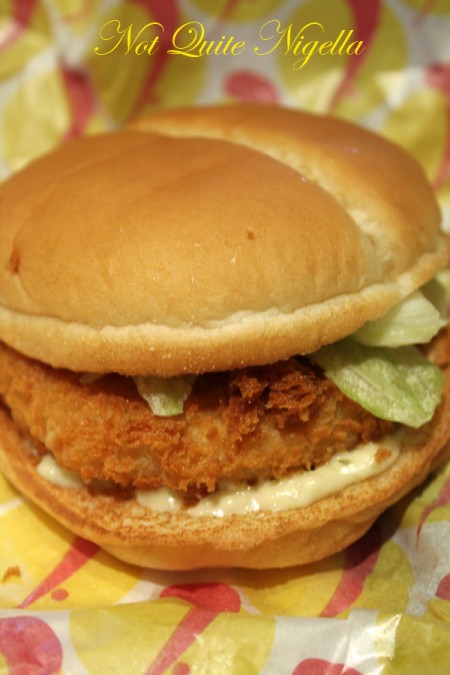 Lotteria Burger Prawn burger