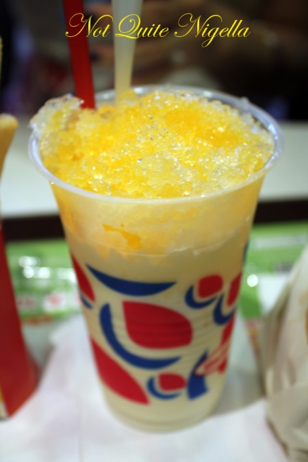 Lotteria Burger Mango Frappe