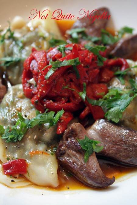 a-ribouldingue_duck_heart_ravioli Ribouldingue Paris duck heart ravioli
