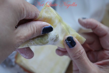 Home made wonton dumplings 