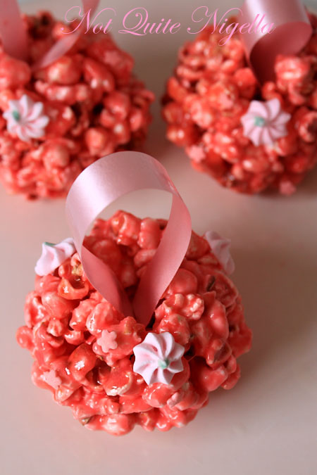 Pink popcorn pomander 3 Pink popcorn pomander 3