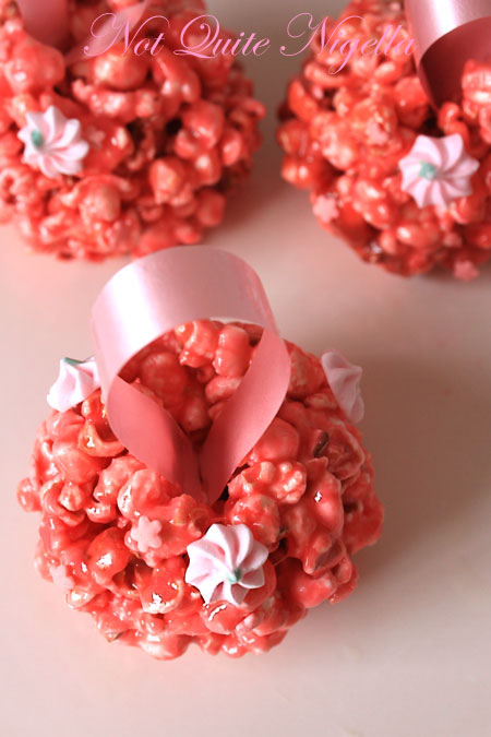 Pink popcorn pomander 4 Pink popcorn pomander 4