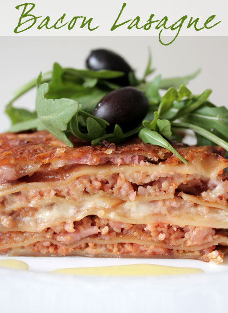bacon lasagne recipe