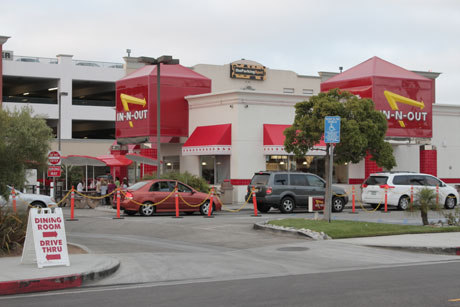 in and out burger, los angeles