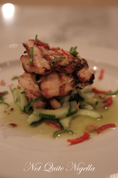 Balinese BBQ Chicken with green chilli and lime dressing