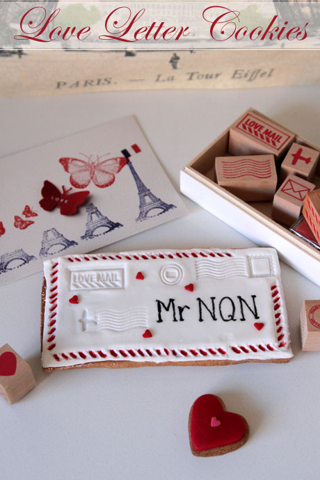 love letter cookies