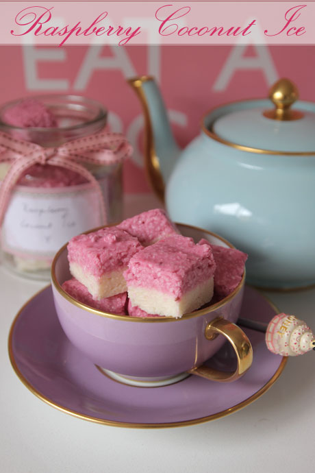 raspberry coconut ice