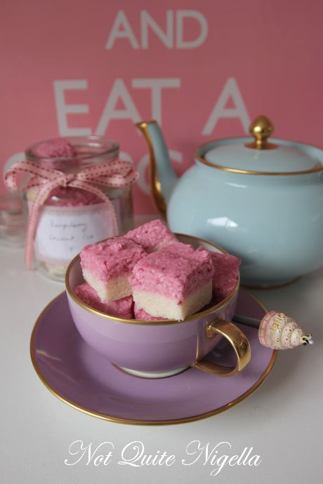 raspberry coconut ice