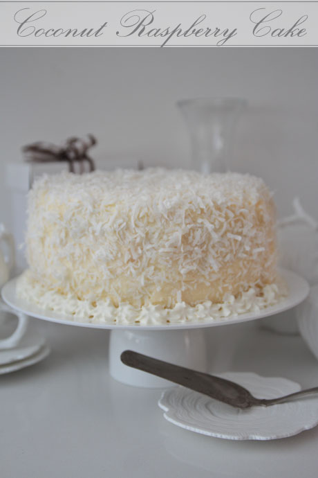 raspberry coconut cake