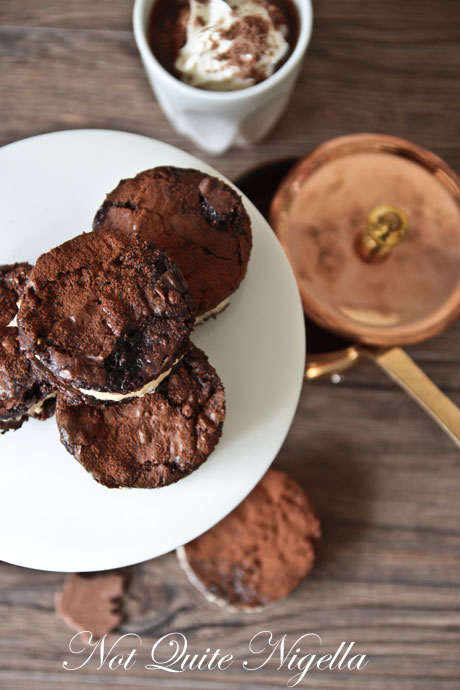 brownie cookies salted caramel buttercream