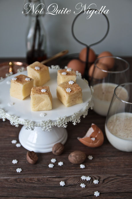 egg nog fudge