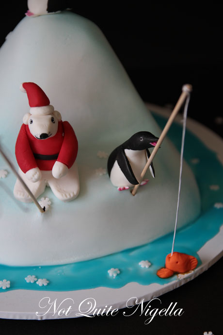 north pole christmas cake