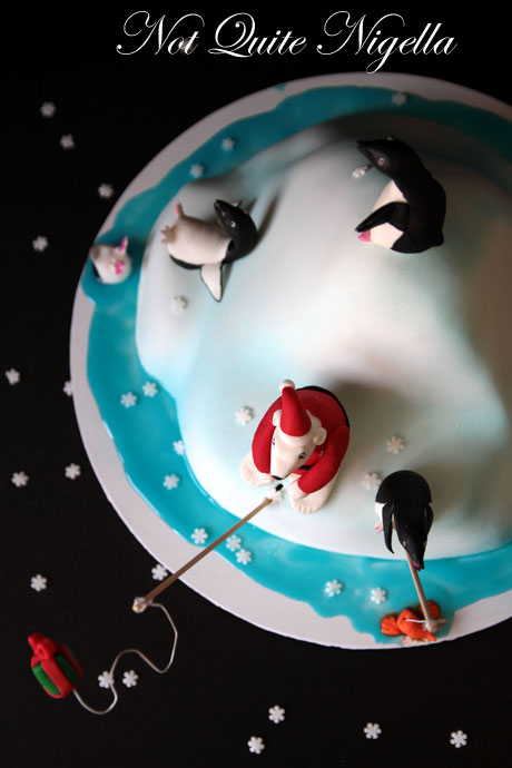 north pole christmas cake
