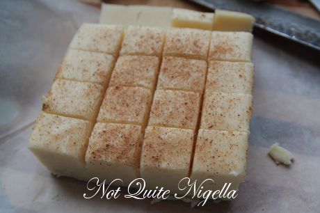 egg nog fudge