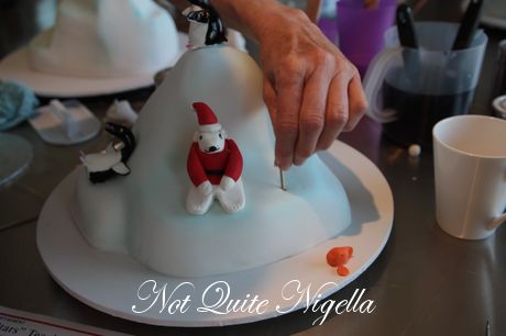 north pole christmas cake