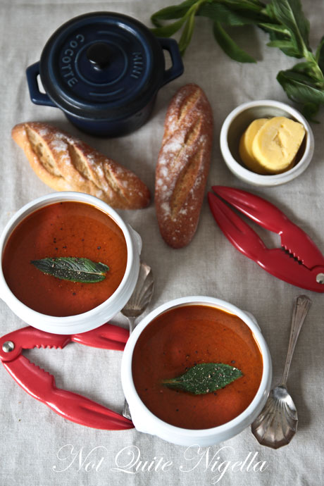 crab harissa soup