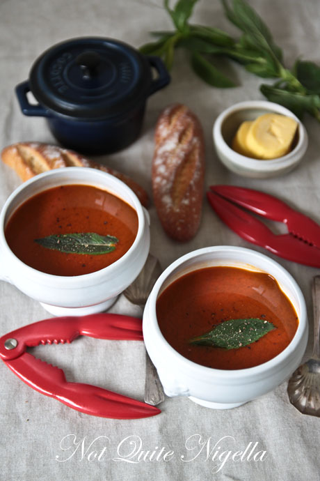crab harissa soup