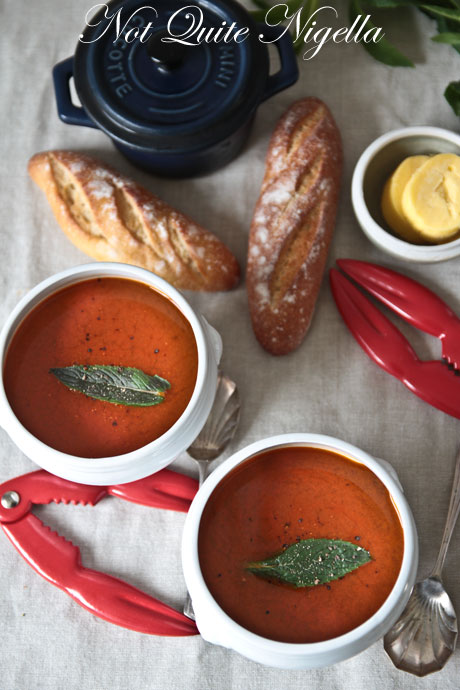 crab harissa soup