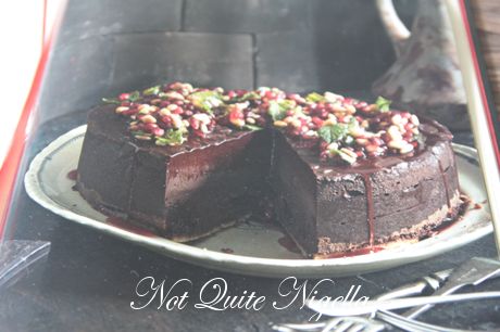 ham root beer, chocolate pomegranate cake