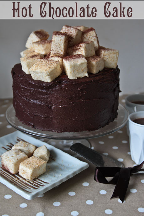 hot chocolate cake marshmallows