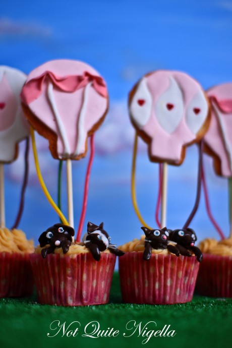 hot air balloon cupcakes