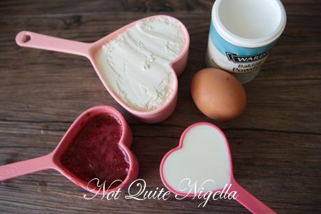 heart pancakes