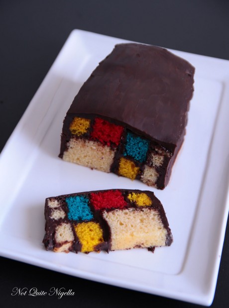mondrian battenberg cake