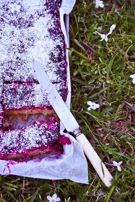 blackberry coconut cake