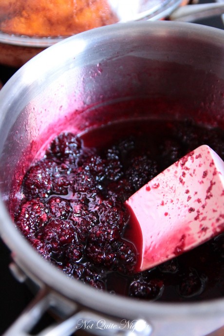 blackberry coconut cake