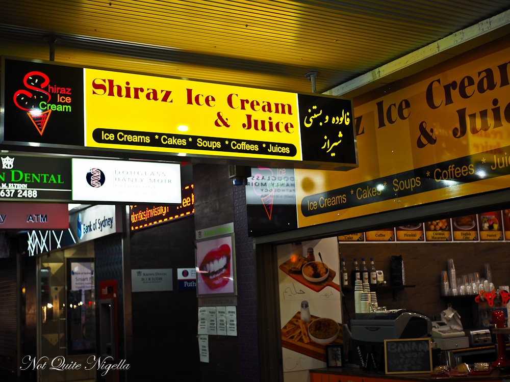 Aaboll Cafe, Shiraz Ice Cream, Merrylands Not Quite Nigella