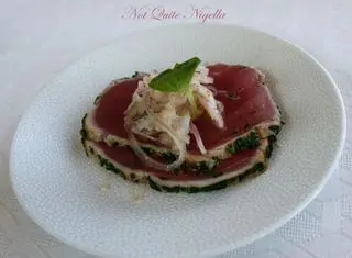 Altitude at the Shangri-la Hotel, The Rocks Sydney Yellowfin tuna