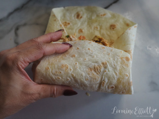 BBQ Chicken Mission Style Burrito