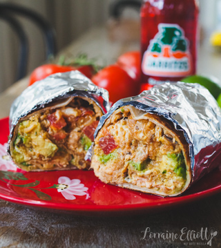 BBQ Chicken Mission Style Burrito
