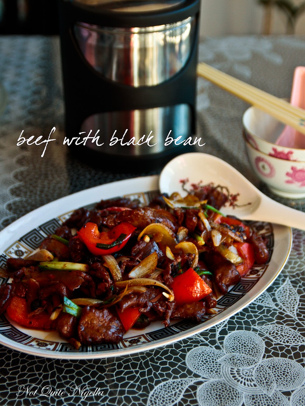 Beef in Black Bean Sauce