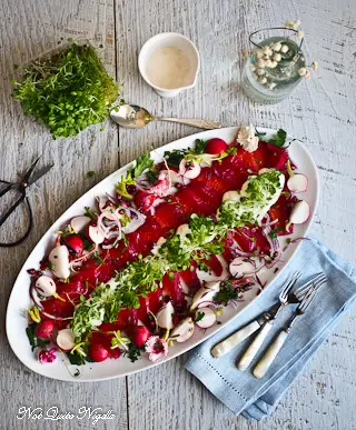 Beetroot Cured Salmon