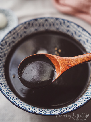 Black Sesame Soup With Mochi
