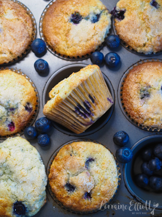 Blueberry Muffins Bakery Style