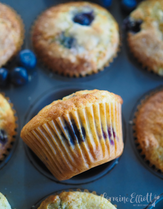 Blueberry Muffins Bakery Style