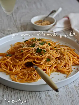 Anchovy Breadcrumb Spaghetti
