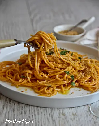 Anchovy Breadcrumb Spaghetti